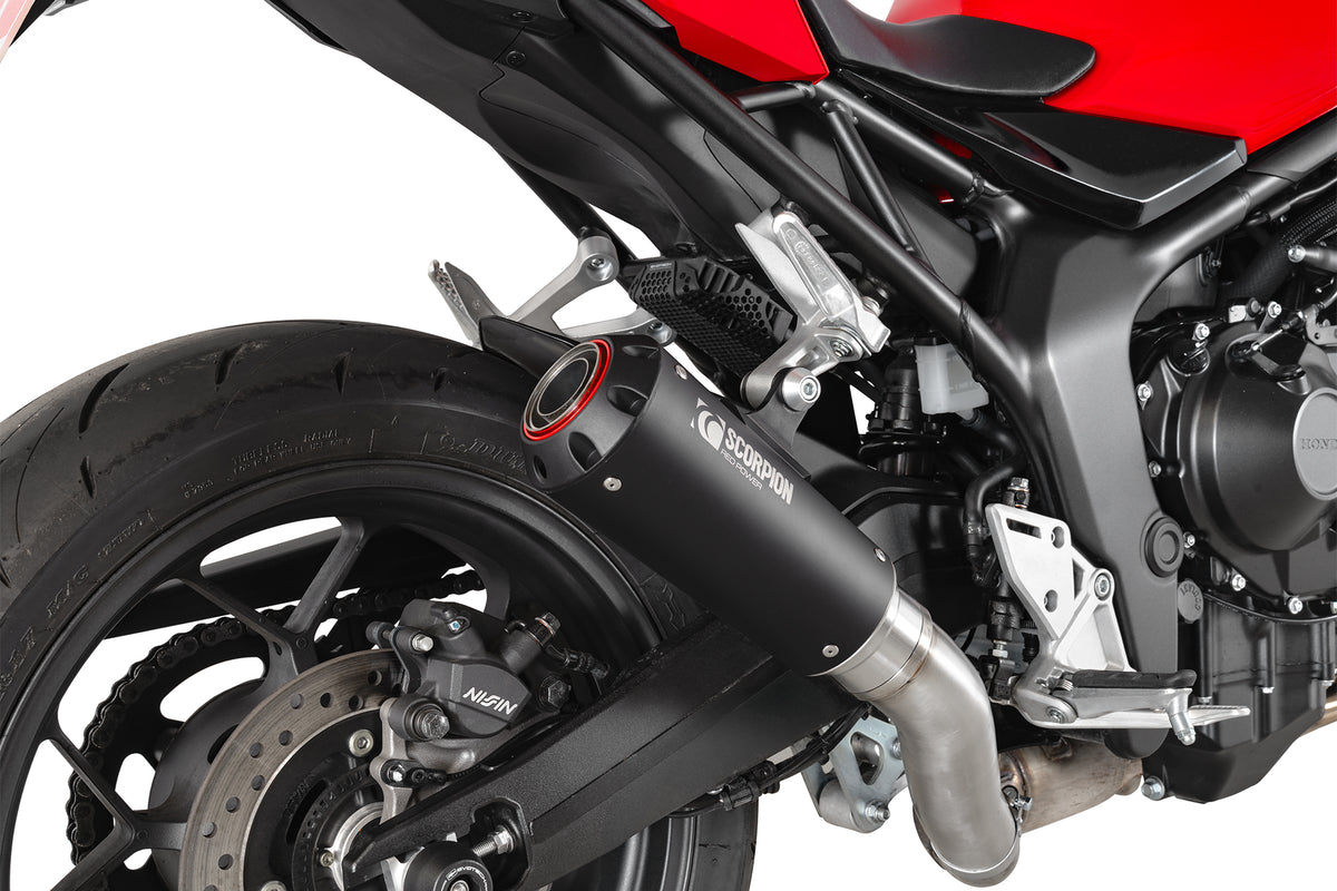 Honda CB 1000 Hornet Euro 5 (2025) Scorpion Exhaust Red Power Slip-on - Black Ceramic