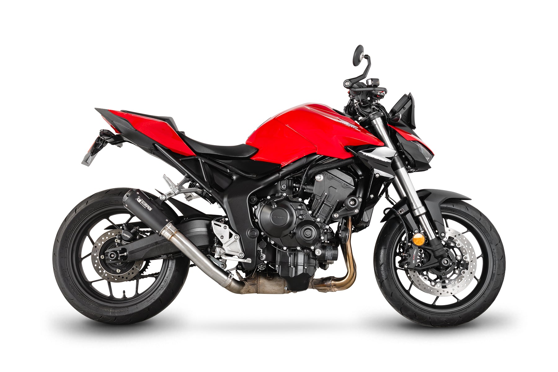 Honda CB 1000 Hornet Euro 5 (2025) Scorpion Exhaust Red Power Slip-on - Black Ceramic
