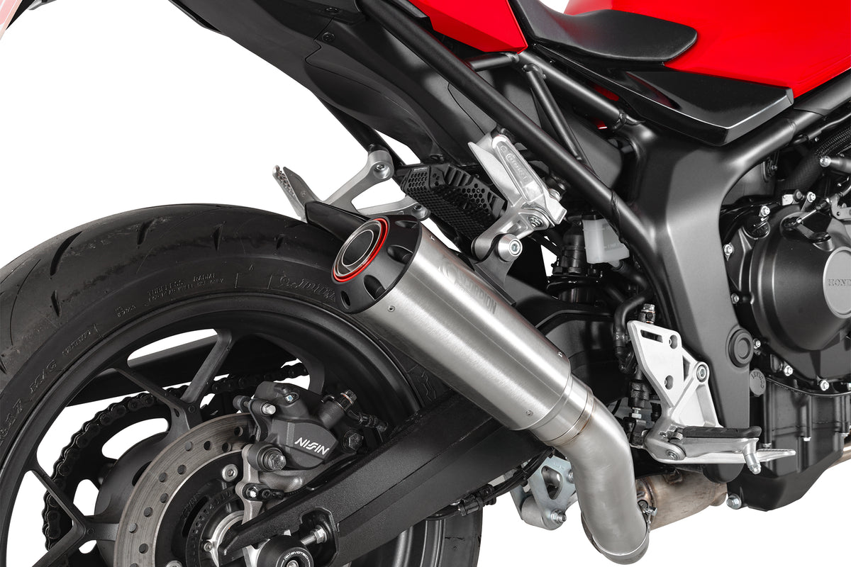 Honda CB 1000 Hornet Euro 5 (2025) Scorpion Exhaust Red Power Slip-on - Brushed Stainless