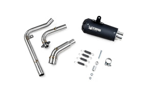 Honda MSX 125 Grom (2013-2015) SCORPION Exhaust Red Power Full System – Black Ceramic