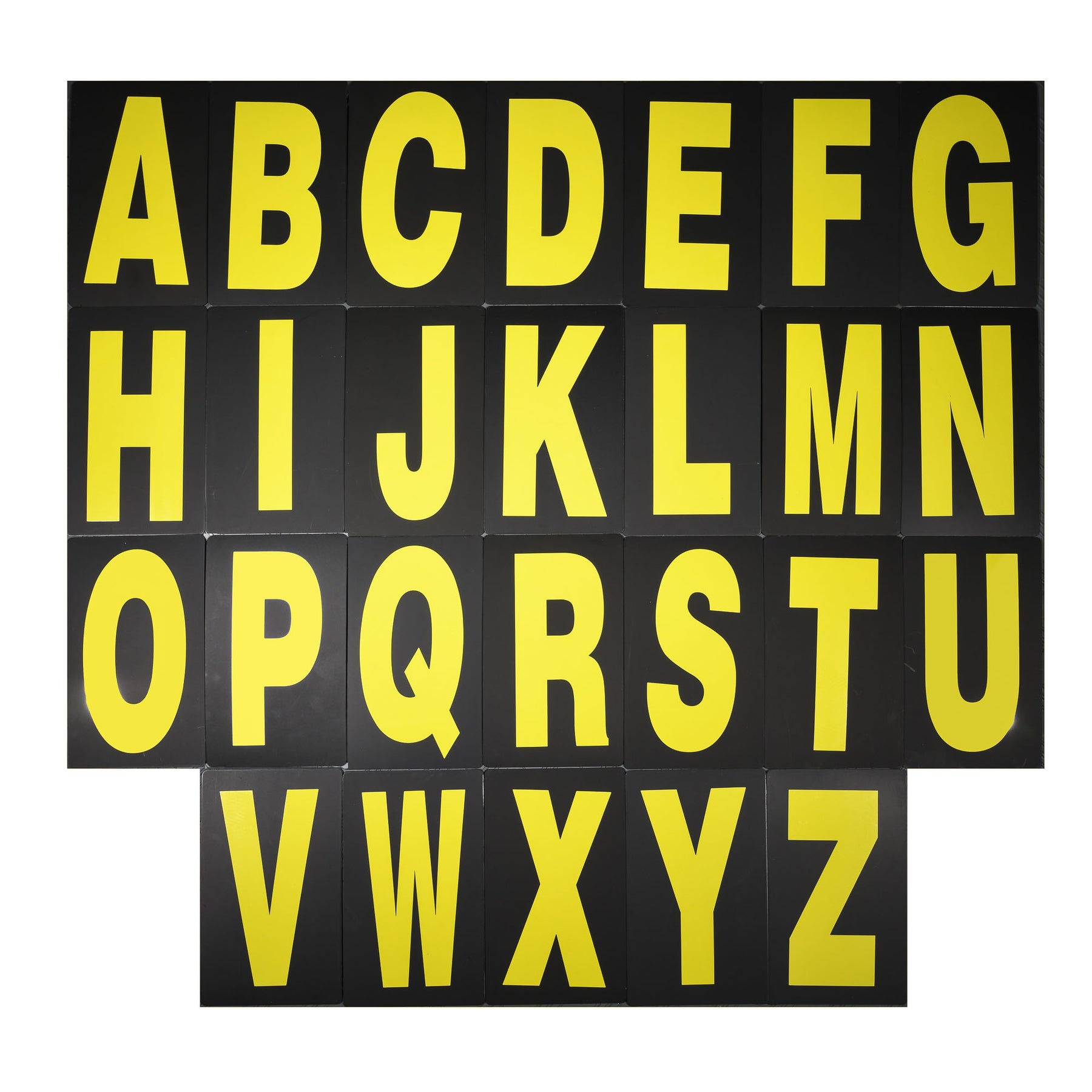 BikeTek Pit Board Letter Kit Yellow 26 Piece