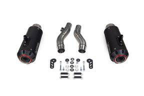 Kawasaki Z 1000 SX (2017–2019) Scorpion Exhaust Red Power Slip-on Pair - Black Ceramic