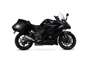 Kawasaki Z 1000 SX (2017–2019) Scorpion Exhaust Red Power Slip-on Pair - Brushed Stainless