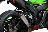 Kawasaki Ninja ZX-10R / ZX-10RR SE (2016–2020) Scorpion Exhaust Red Power Slip-on - Brushed Stainless