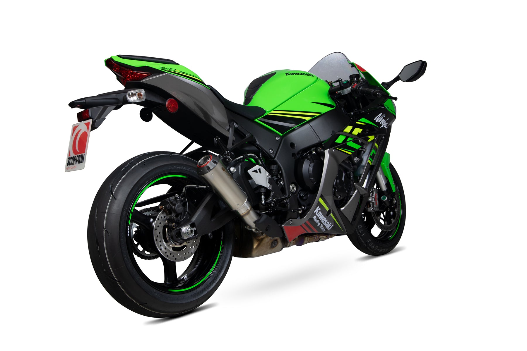 Kawasaki Ninja ZX-10R / ZX-10RR SE (2016–2020) Scorpion Exhaust Red Power Slip-on - Titanium