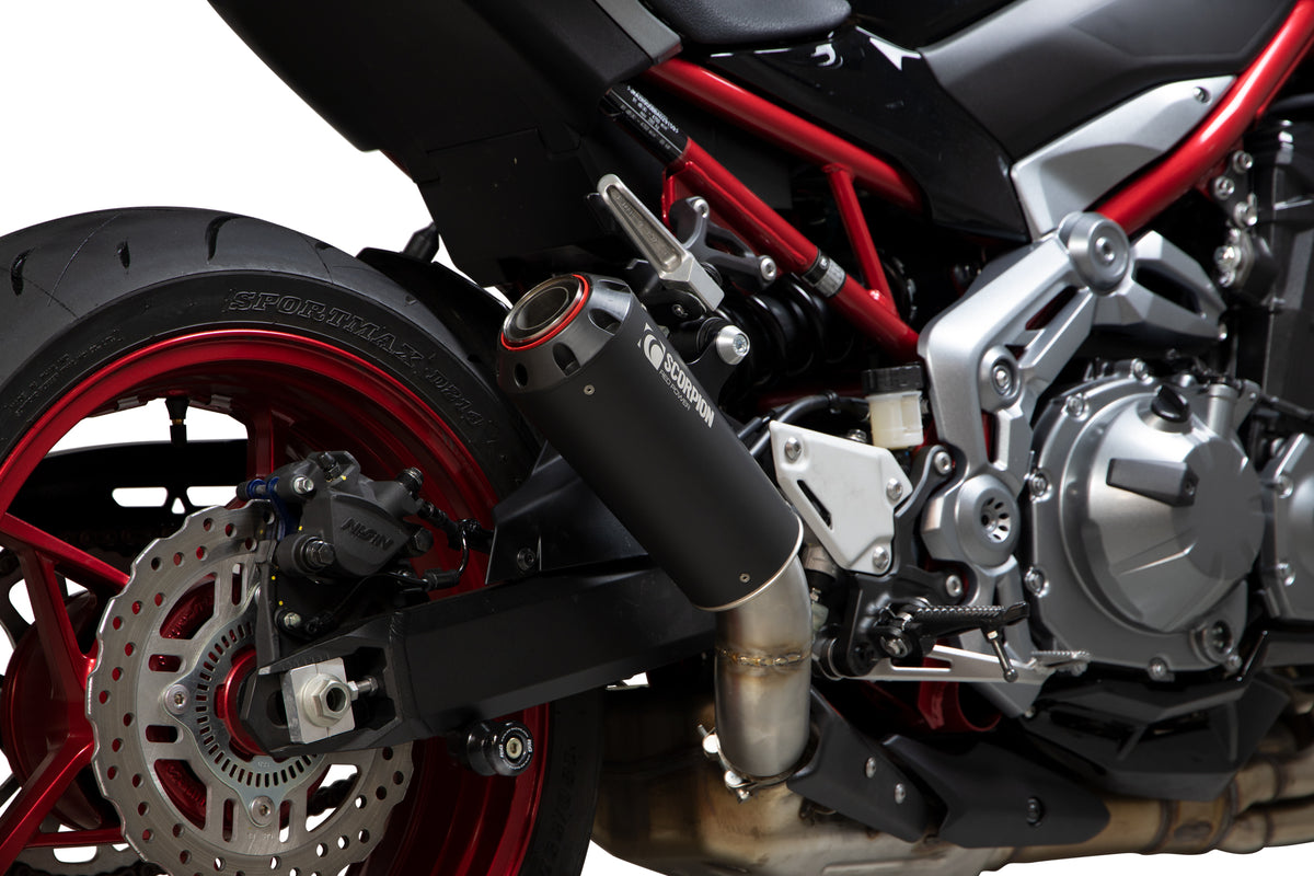 Kawasaki Z 900 (2017–2019) Scorpion Exhaust Red Power Slip-on - Black Ceramic