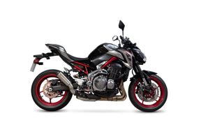 Kawasaki Z 900 (2017–2019) Scorpion Exhaust Red Power Slip-on - Brushed Stainless
