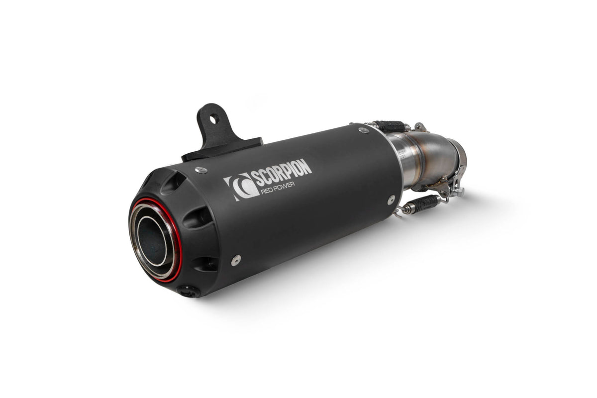 Kawasaki Ninja 400/250 (2018–2024) Scorpion Exhaust Red Power Slip-on - Black Ceramic