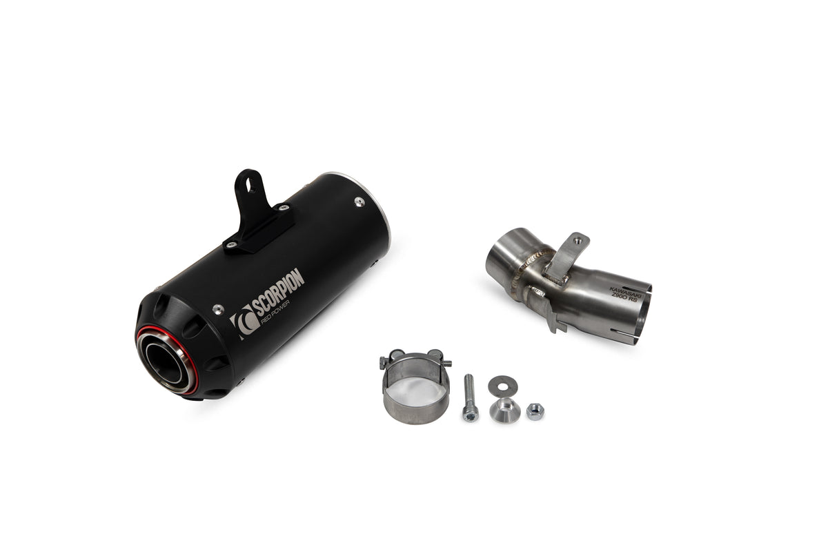 Kawasaki Z 900RS / RS Café (2018–2024) Scorpion Exhaust Red Power Slip-on - Black Ceramic