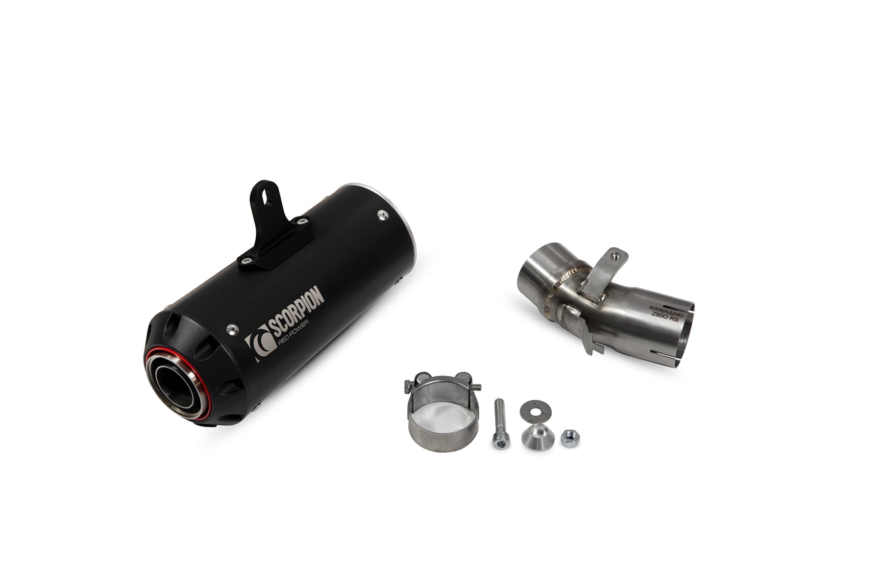 Kawasaki Z 900RS / RS Café (2018–2024) Scorpion Exhaust Red Power Slip-on - Black Ceramic