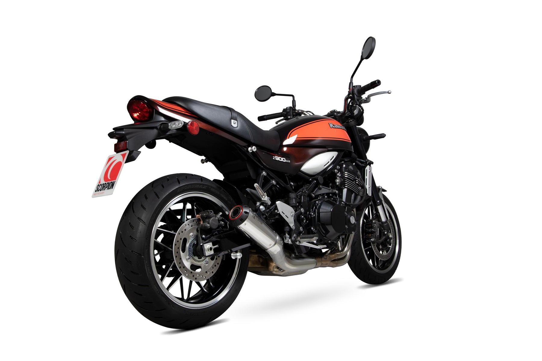 Kawasaki Z 900RS / RS Café (2018–2024) Scorpion Exhaust Red Power Slip-on - Polished Stainless
