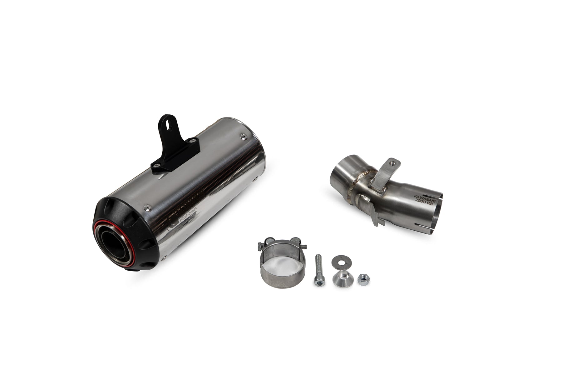 Kawasaki Z 900RS / RS Café (2018–2024) Scorpion Exhaust Red Power Slip-on - Polished Stainless