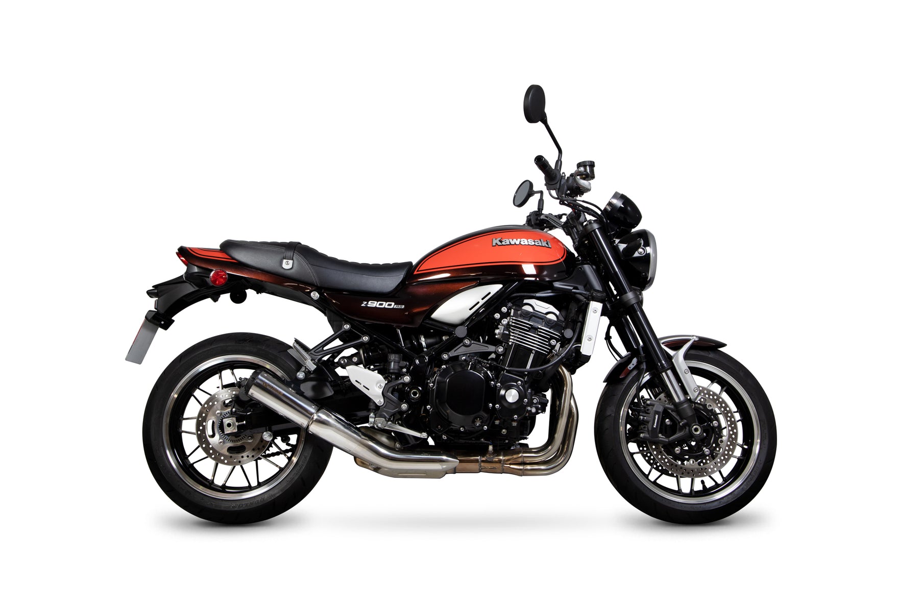 Kawasaki Z 900RS / RS Café (2018–2024) Scorpion Exhaust Red Power Slip-on - Polished Stainless