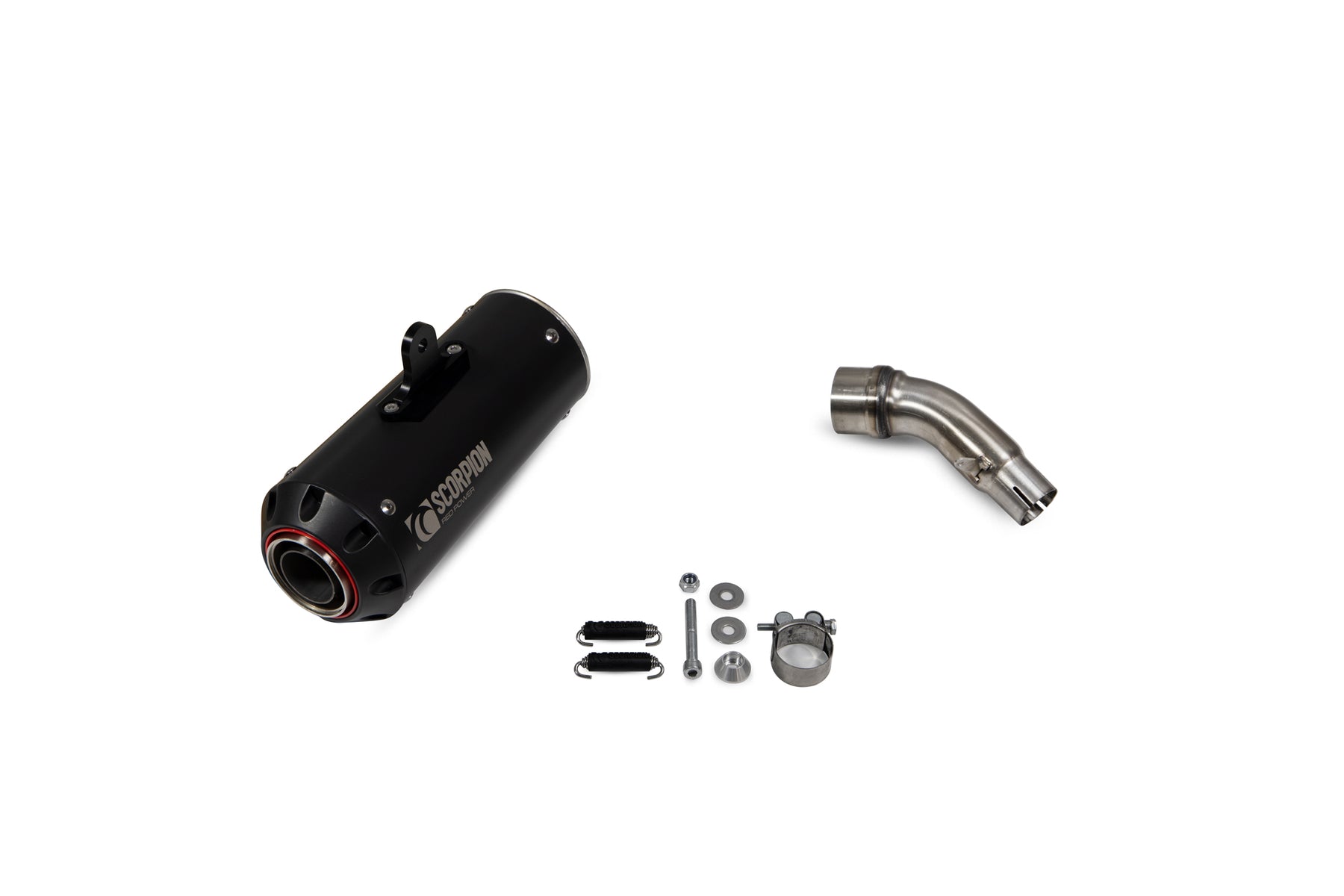 Kawasaki Z 125 (2018–2025) Scorpion Exhaust Red Power Slip-on - Black Ceramic