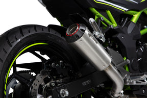 Kawasaki Z 125 (2018–2025) Scorpion Exhaust Red Power Slip-on - Brushed Stainless