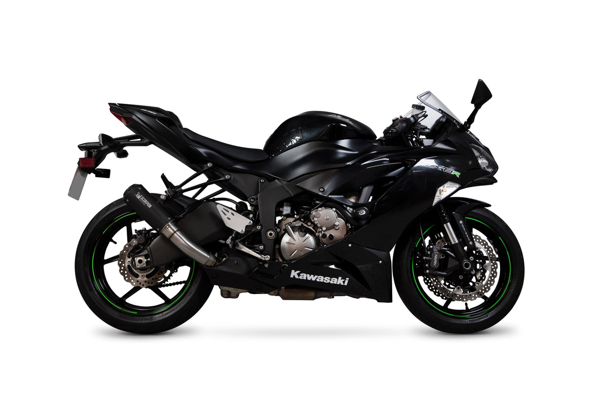 Kawasaki Ninja ZX-6R 636 (2019–2021) Scorpion Exhaust Red Power Slip-on - Black Ceramic