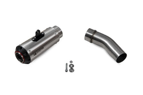 Kawasaki Ninja ZX-6R 636 (2019–2021) Scorpion Exhaust Red Power Slip-on - Brushed Stainless