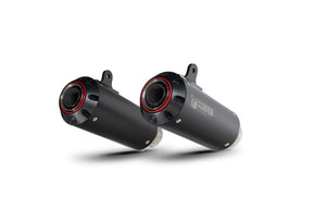 Kawasaki Z 1000 (2017–2020) Scorpion Exhaust Red Power Slip-on Pair - Black Ceramic