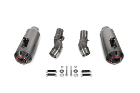 Kawasaki Z 1000 (2017–2020) Scorpion Exhaust Red Power Slip-on Pair - Titanium