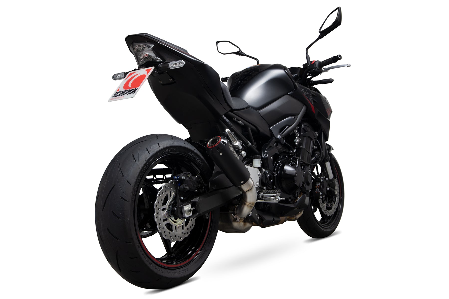 Kawasaki Z 900 Euro 5 (2020–2024) Scorpion Exhaust Red Power Slip-on - Black Ceramic