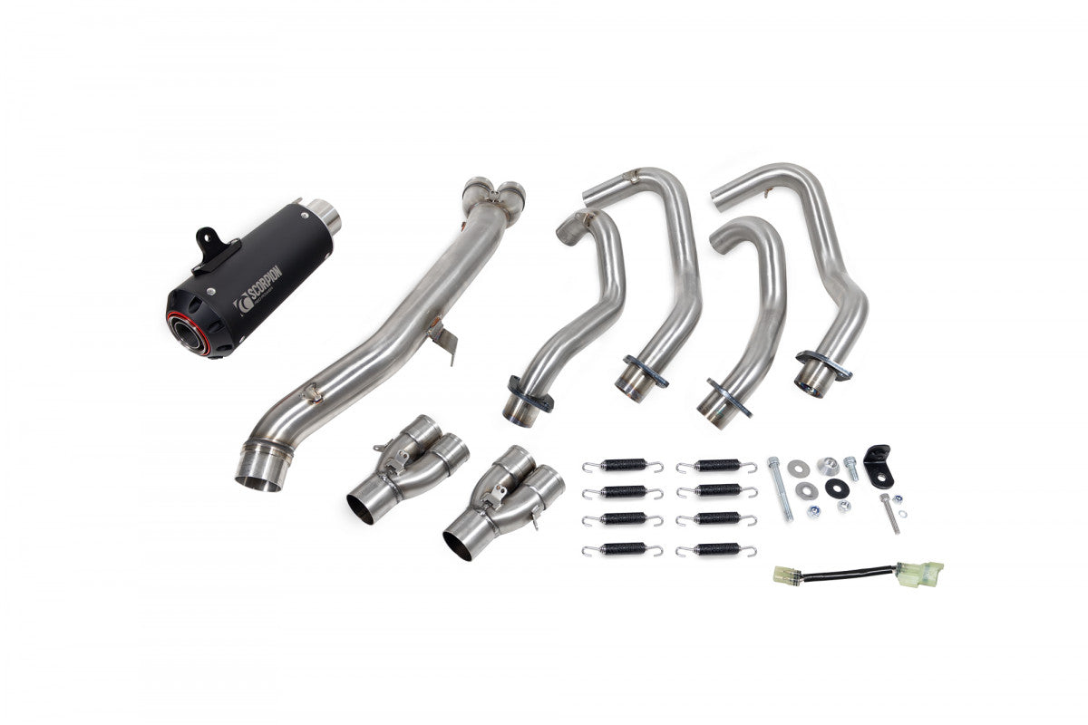 Kawasaki Ninja ZX-25R (2020–2022) Scorpion Exhaust Red Power Full System - Black Ceramic