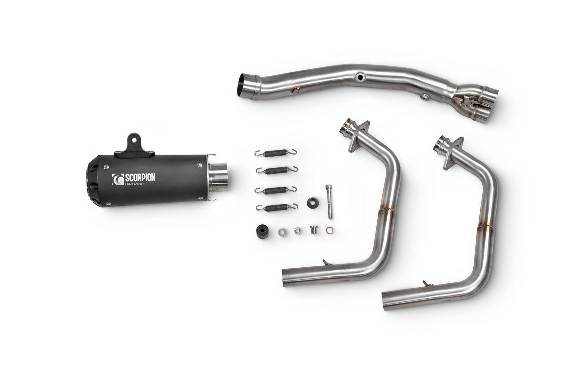 Kawasaki Ninja 400/250 (2018–2024) Scorpion Exhaust Red Power Race System - Black Ceramic