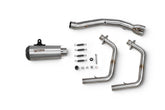 Kawasaki Ninja 400/250 (2018–2024) Scorpion Exhaust Red Power Race System - Brushed Stainless