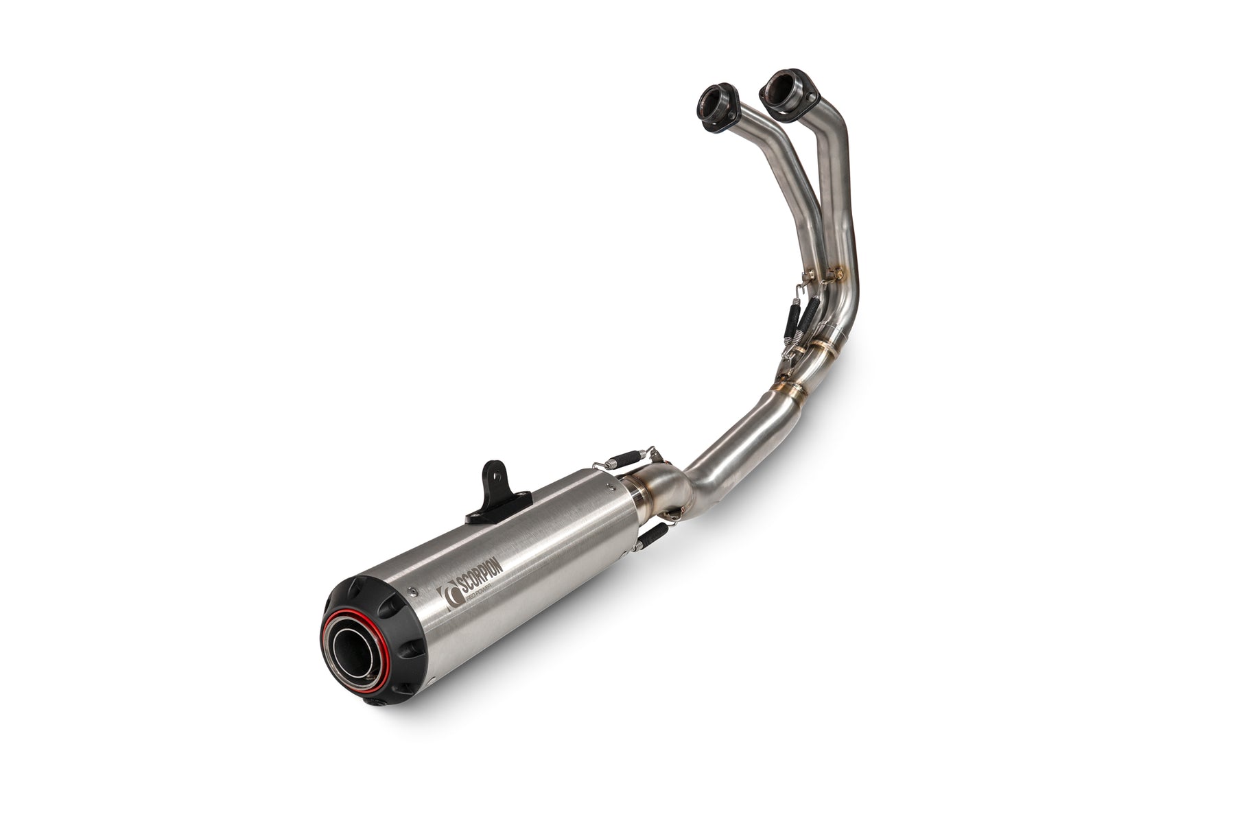 Kawasaki Ninja 650 (2023–2025) Scorpion Exhaust Red Power Full System - Brushed Stainless