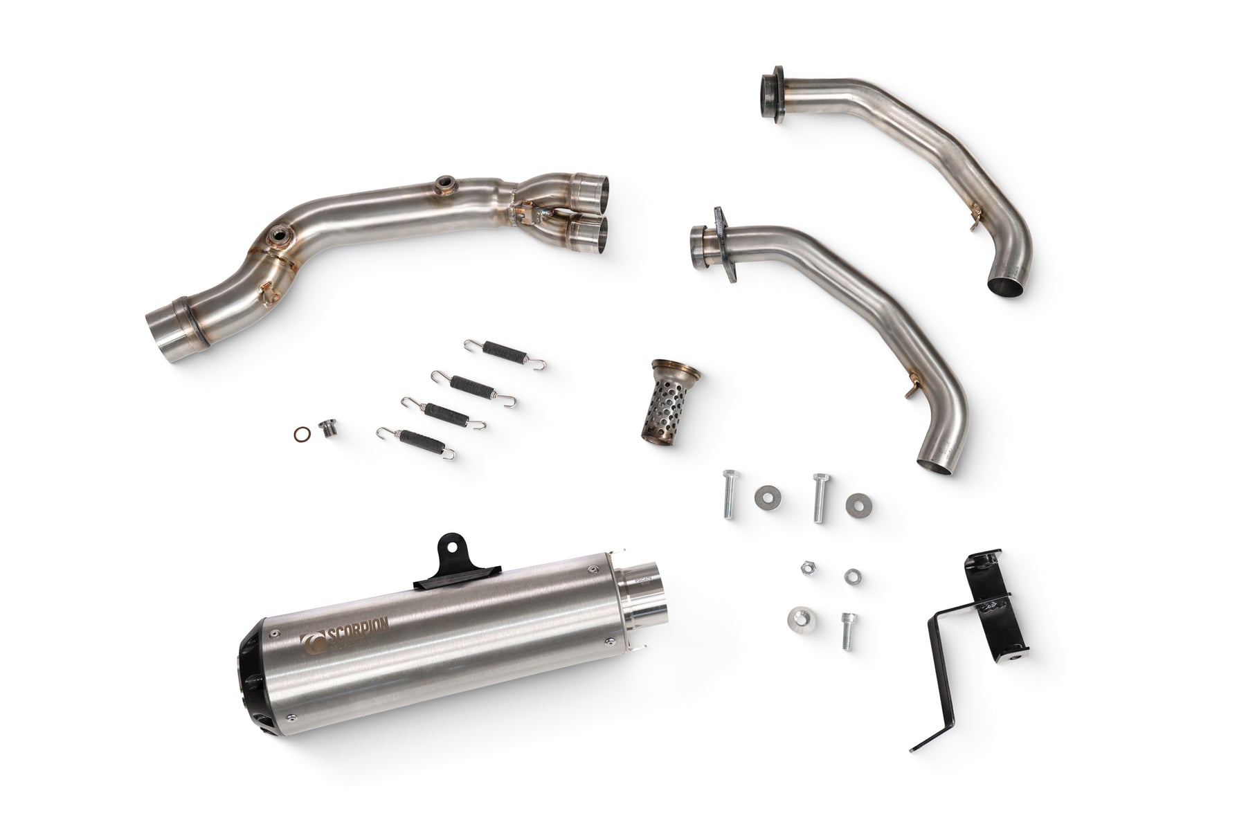 Kawasaki Ninja 650 (2023–2025) Scorpion Exhaust Red Power Full System - Brushed Stainless