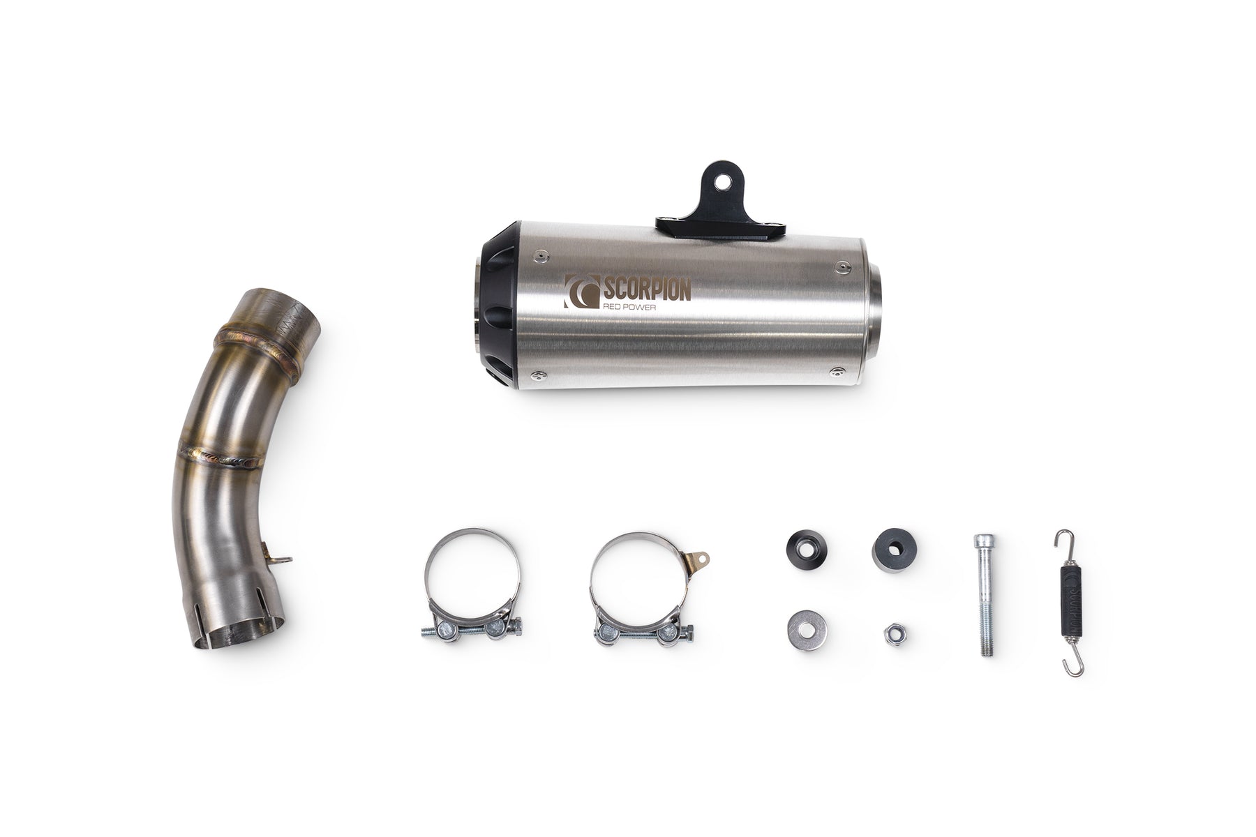 Kawasaki Ninja ZX-4RR (2023–2025) Scorpion Exhaust Red Power Slip-on - Brushed Stainless