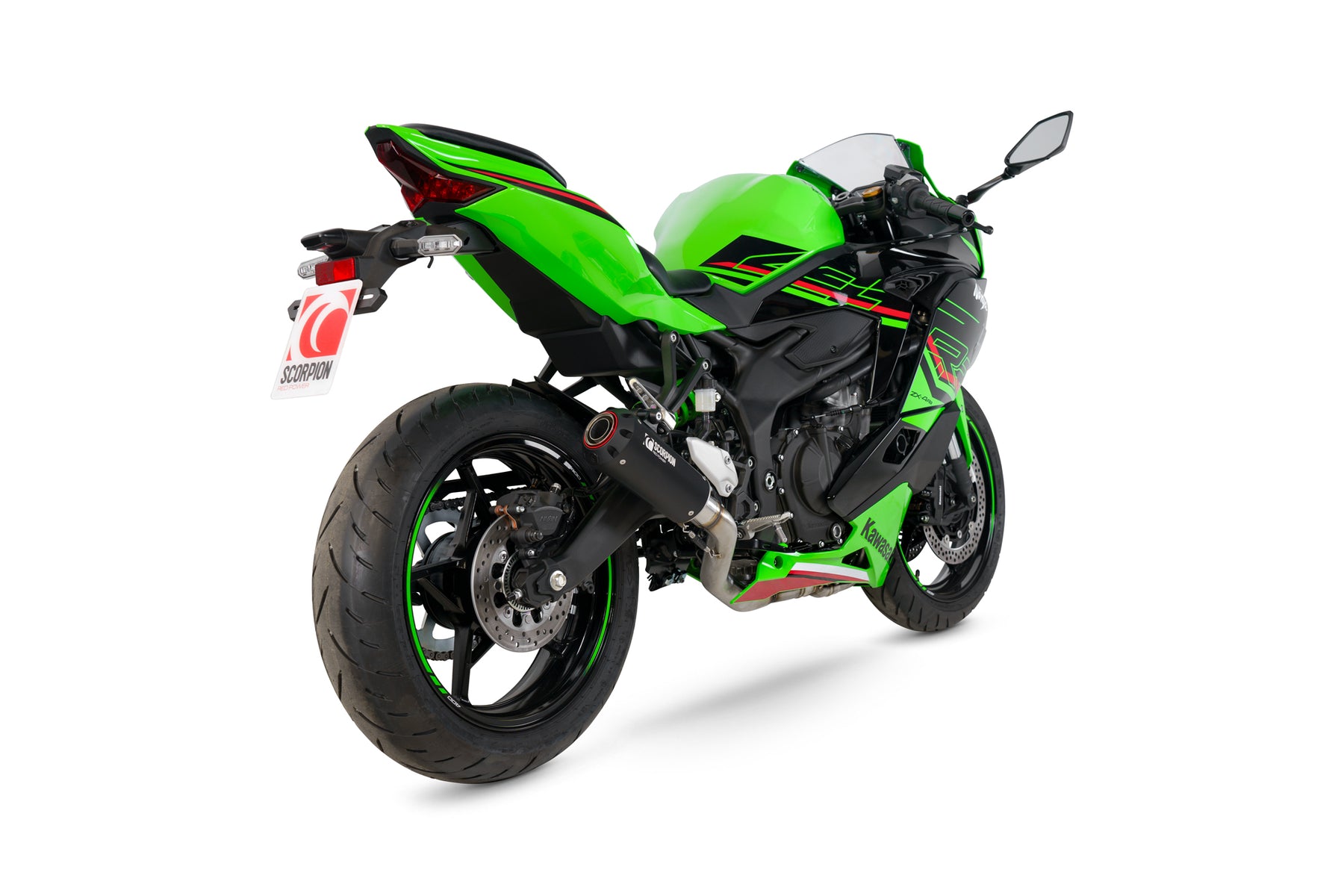 Kawasaki Ninja ZX-4RR (2023–2025) Scorpion Exhaust Red Power Full System - Black Ceramic