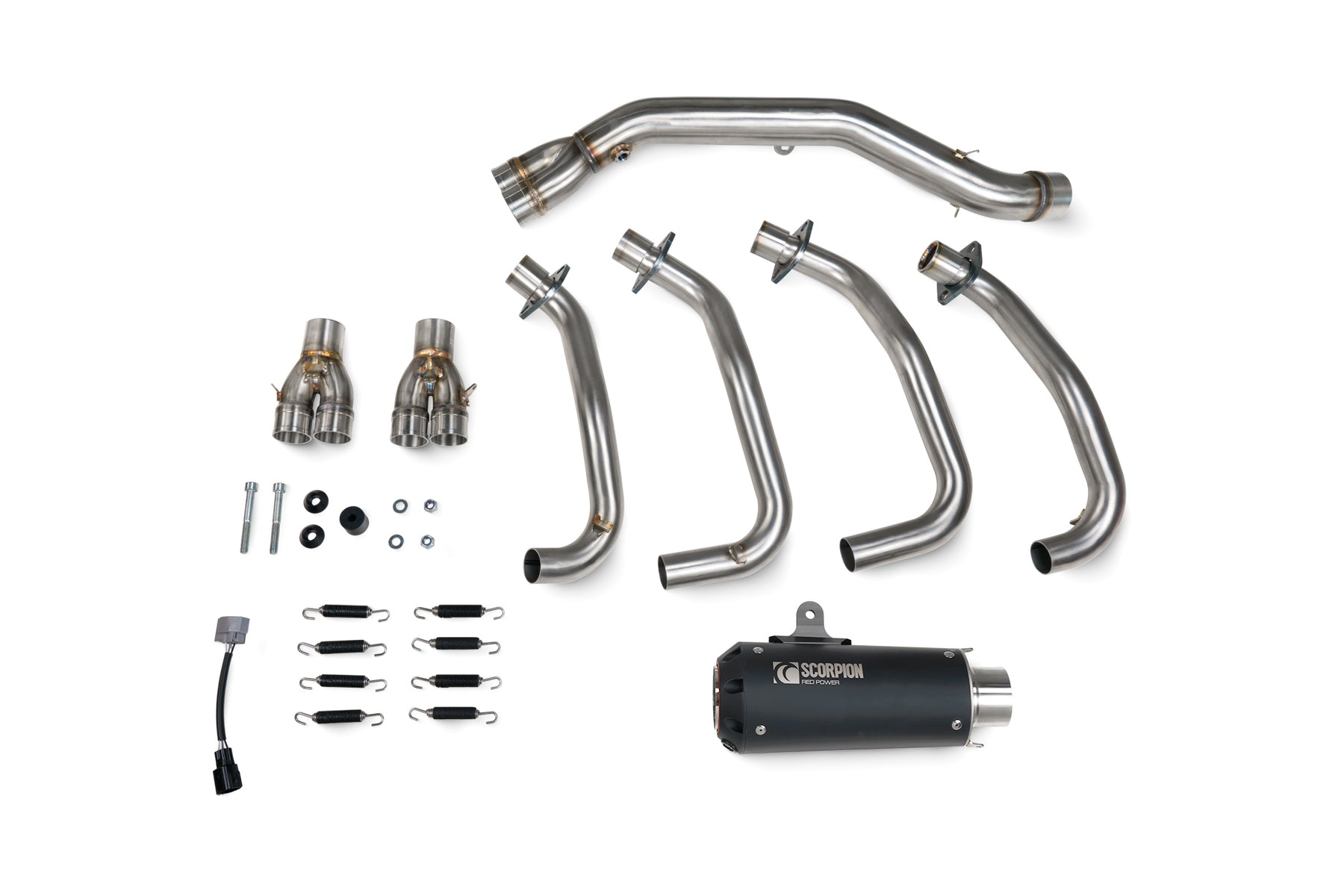 Kawasaki Ninja ZX-4RR (2023–2025) Scorpion Exhaust Red Power Full System - Black Ceramic