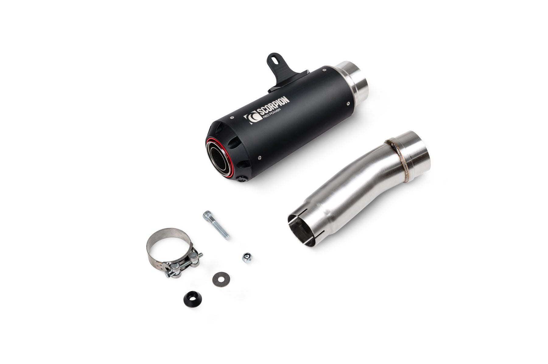 Kawasaki Ninja H2 SX (2022–2025) Scorpion Exhaust Red Power Slip-on - Black Ceramic