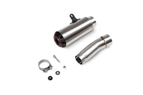 Kawasaki Ninja H2 SX (2022–2025) Scorpion Exhaust Red Power Slip-on - Brushed Stainless