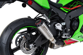 Kawasaki Ninja ZX-10R (2021–2025) Scorpion Exhaust Red Power Slip-on - Brushed Stainless