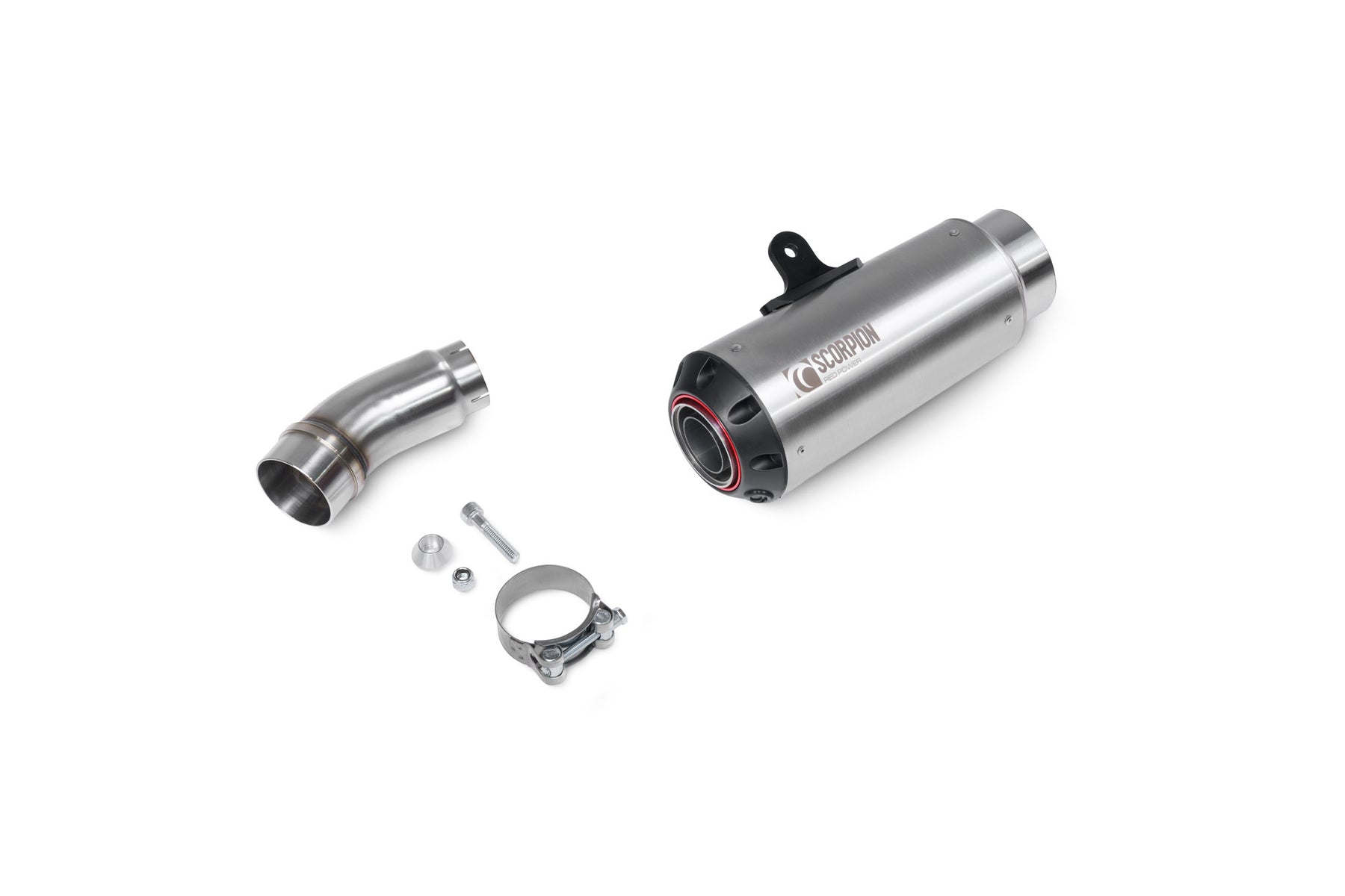 Kawasaki Ninja ZX-10R (2021–2025) Scorpion Exhaust Red Power Slip-on - Brushed Stainless