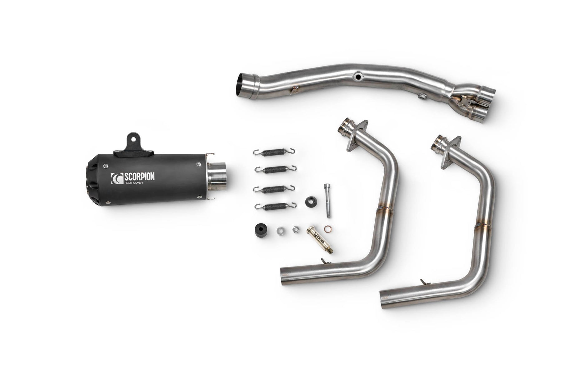 Kawasaki Ninja 500 Euro 5 (2024–2025) Scorpion Exhaust Red Power Race System - Black Ceramic