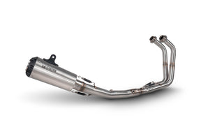 Kawasaki Ninja 500 Euro 5 (2024–2025) Scorpion Exhaust Red Power Race System - Brushed Stainless