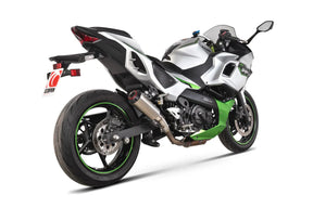Kawasaki Ninja 7 Hybrid / Z7 Hybrid (2024-2026) SCORPION Exhaust Red Power Slip-on – Titanium
