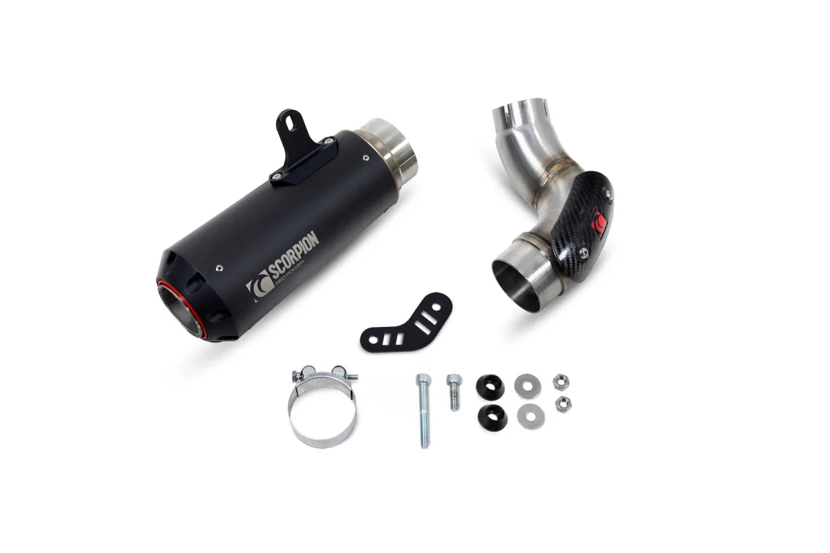 Kawasaki Ninja 1100 SX & SX SE, Euro 5+ (2025-2025) SCORPION Exhaust Red Power Slip-on – Black Ceramic