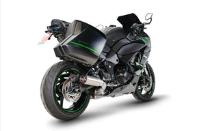 Kawasaki Ninja 1100 SX & SX SE, Euro 5+ (2025-2025) SCORPION Exhaust Red Power Slip-on – Brushed Stainless Steel