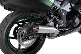 Kawasaki Ninja 1100 SX & SX SE, Euro 5+ (2025-2025) SCORPION Exhaust Red Power Slip-on – Brushed Stainless Steel