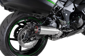 Kawasaki Ninja 1100 SX & SX SE, Euro 5+ (2025-2025) SCORPION Exhaust Red Power Slip-on – Brushed Stainless Steel