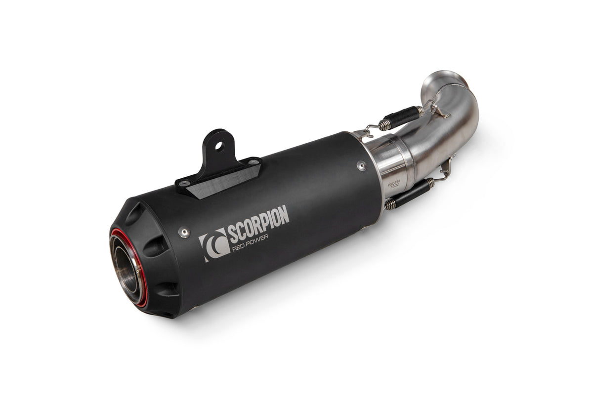 KTM Duke 390 (2017–2020) Scorpion Exhaust Red Power Slip-on - Black Ceramic