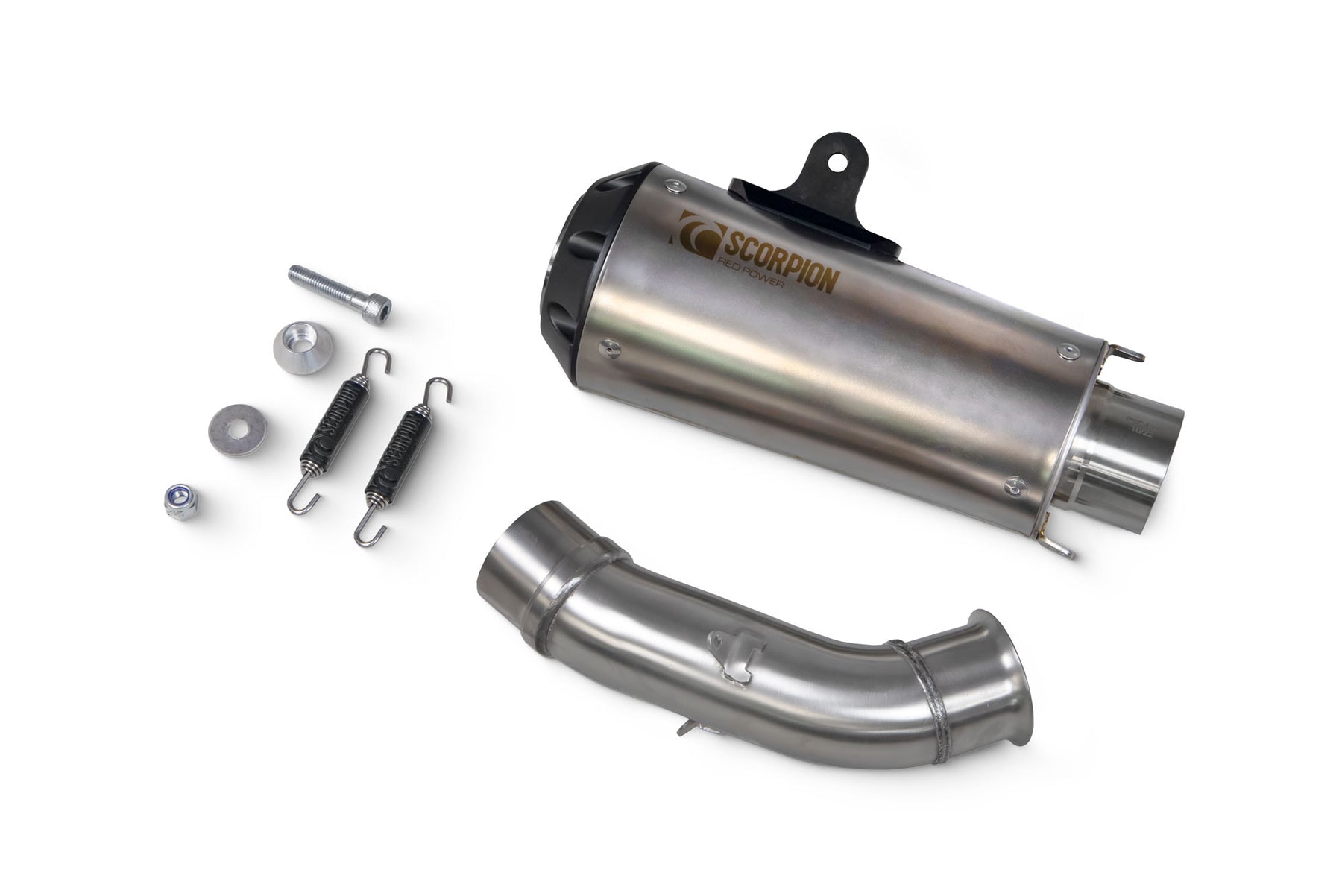 KTM Duke 390 (2017–2020) Scorpion Exhaust Red Power Slip-on - Titanium