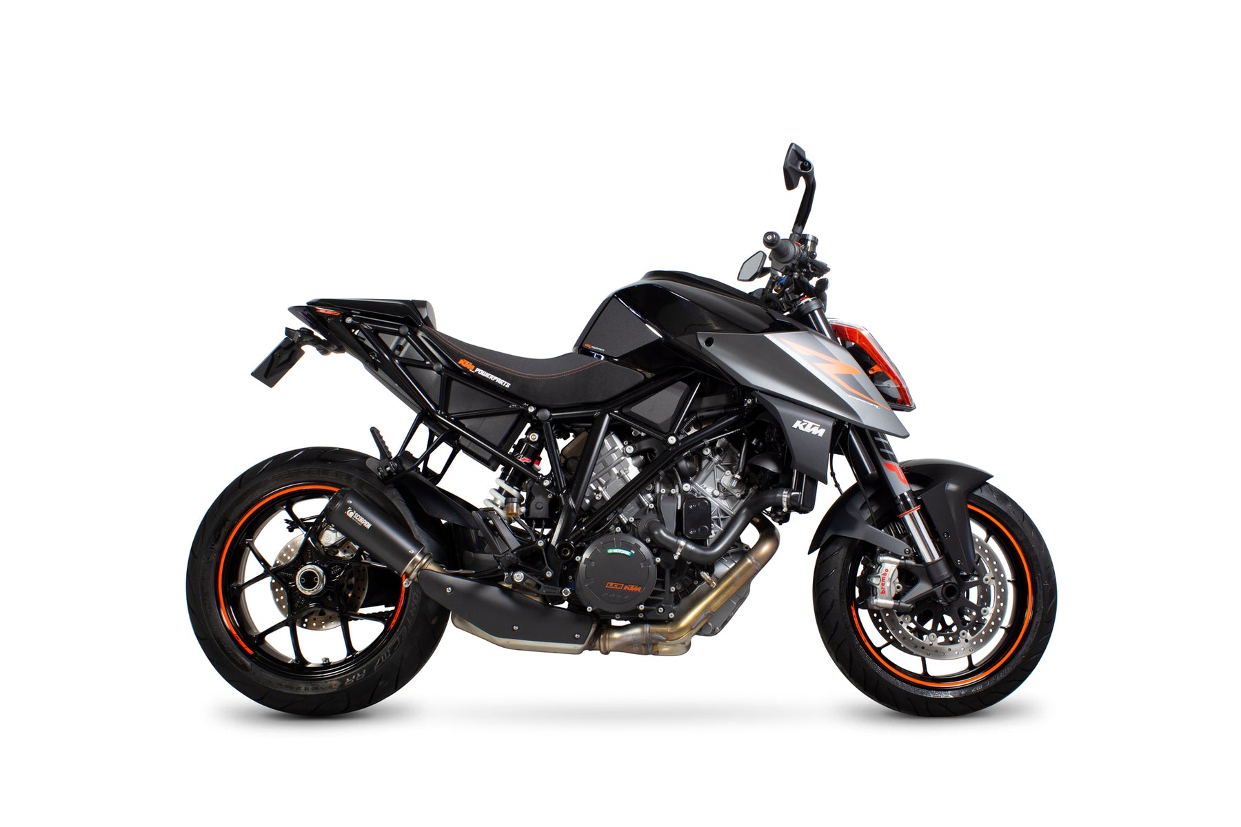 KTM Duke Super R (2014–2019) Scorpion Exhaust Red Power Slip-on - Black Ceramic