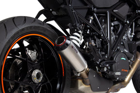 KTM Duke Super R (2014–2019) Scorpion Exhaust Red Power Slip-on - Titanium
