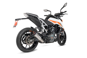 KTM Duke 390 (2021–2023) Scorpion Exhaust Red Power Slip-on - Brushed Stainless