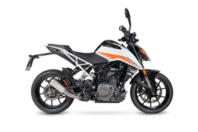 KTM Duke 390 (2021–2023) Scorpion Exhaust Red Power Slip-on - Brushed Stainless