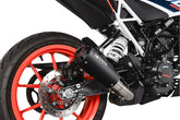 KTM 125 Duke, Euro 5 (2021-2023) SCORPION Exhaust Red Power Slip-on – Black Ceramic Coated